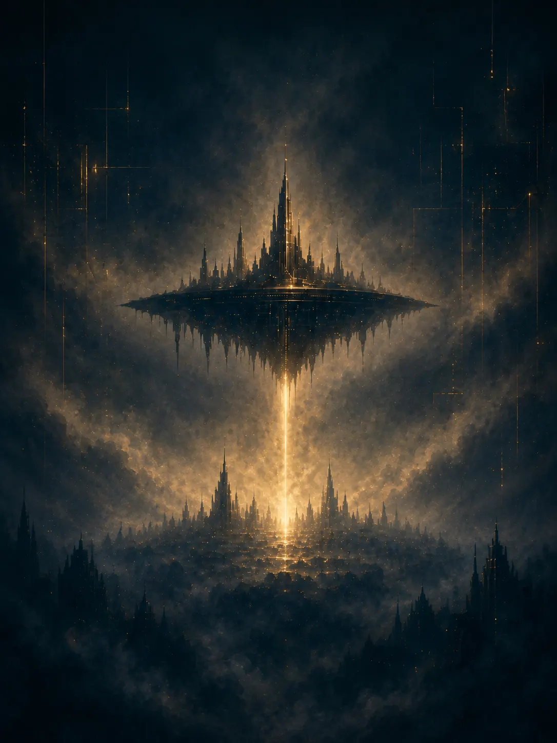 Cover composition for The Forgotten Threads